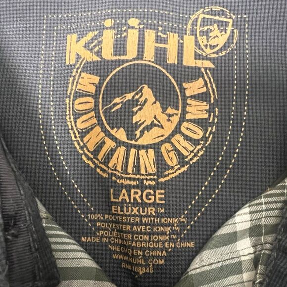 Kuhl Eluxur Plaid Button Shirt Mens Large - Picture 4 of 8